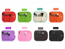 2017 7PCS Makeup brushes Professional Cosmetic tools Beauty Powder Foundation Eyeshadow brush and Make up bag Pincel maquiagem