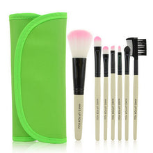 2017 7PCS Makeup brushes Professional Cosmetic tools Beauty Powder Foundation Eyeshadow brush and Make up bag Pincel maquiagem
