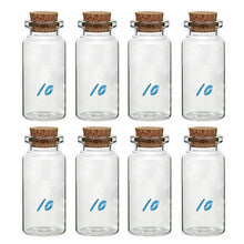2017 8 Pcs 10 ml Small Cork Bottle Clear Glass Bottle Wishing Bottle Sale