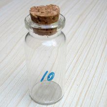 2017 8 Pcs 10 ml Small Cork Bottle Clear Glass Bottle Wishing Bottle Sale