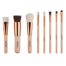 2017 8PCS Makeup brushes Professional Eyeshadow Eyebrow Powder Foundation Concealer brush+Cosmetic brush box Pincel maquiagem