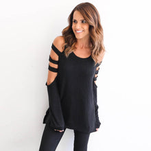 2017 Autumn Fashion Cotton Blend O Neck Long Sleeve Off The Shoulder T Shirt Women Tee Tops Tshirt Femme 3Color ropa mujer #1202