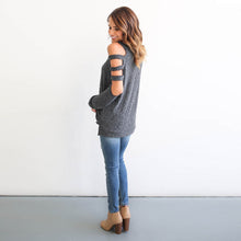 2017 Autumn Fashion Cotton Blend O Neck Long Sleeve Off The Shoulder T Shirt Women Tee Tops Tshirt Femme 3Color ropa mujer #1202
