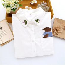 2017 Autumn New Blouse Fashion Casual Female Long Sleeve Print Women Shirt Turn-down Collar Tops With Button 72179