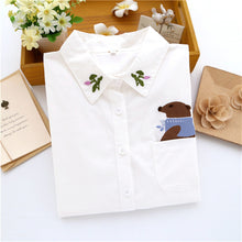2017 Autumn New Blouse Fashion Casual Female Long Sleeve Print Women Shirt Turn-down Collar Tops With Button 72179