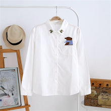 2017 Autumn New Blouse Fashion Casual Female Long Sleeve Print Women Shirt Turn-down Collar Tops With Button 72179