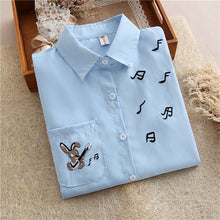 2017 Autumn New Shirt Fashion Casual Female Long Sleeve Print Women Blouse Turn-down Collar Tops With Button 72176