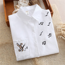 2017 Autumn New Shirt Fashion Casual Female Long Sleeve Print Women Blouse Turn-down Collar Tops With Button 72176