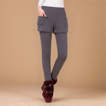2017 Autumn Winter Plus Size Fashion Women Leggings New Ankle Leggings Woman False Two PiecesThick High Quality Legging 71891