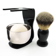 2017 Badger Bristle Shaving Brush + Arcylic Brush Holder + Bowl + Shaving Soap Shaving Set