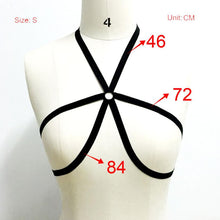 2017 Black Sexy Goth Erotic Lingerie Bra sexy Underbust Bandage Belt Women Party Wear Body Femme #23