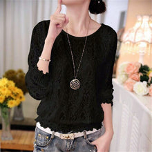2017 Blusas femininas Casual Women Hollow Out Blouses Long Sleeve Tops Autumn Stand Lace Print Shirts 71768