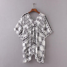 2017 Boho Beach Kimono Cardigans Women Fashion Summer Loose Chiffon vintage Print Ladies Shirts Women Tops Kimono Feminina #53