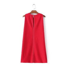 2017 Brand New Vestidos Plus Size Sexy A-line Knee-Length Dress Brief Sleeveless O-neck Women Dresses 72092