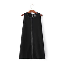 2017 Brand New Vestidos Plus Size Sexy A-line Knee-Length Dress Brief Sleeveless O-neck Women Dresses 72092