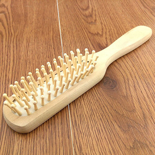 2017 Brush Hair Care Wood Bamboo Hair Vent and Beauty SPA Massager Massage Comb White Color