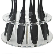2017 Clear 10 Hole Oval Makeup brushes Holder Drying Rack Organizer Cosmetic Shelf Makeup tools Pincel maquiagem