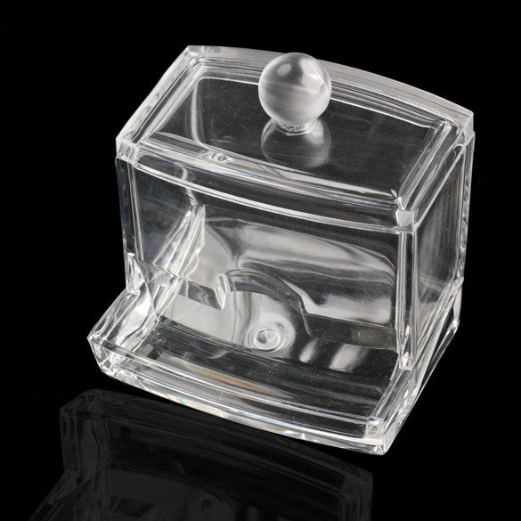 2017 Clear Acrylic Cotton Swab Q-tip Storage Holder Box Cosmetic Makeup Case Organizer 88