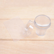 2017 Clear Jelly Nail Art Stamper Scraper With Cap Silicone Stamping Polish Printing Transfer Template Manicure Tools