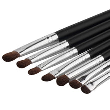 2017 Cosmetics 7PCS Makeup brushes set Beauty Professional Face Powder Foundation Eyeshadow Blusher brush Pincel maquiagem Black