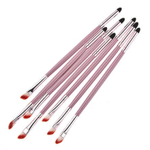 2017 Cosmetics Makeup brushes Multifunctional Professional Double Sided Eyeshadow Eyeliner Lip brush Pink Pinceis de maquiagem