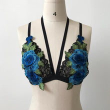 2017 Crop Top Strappy Women Sexy Lace Bandage Embroidered Appliques Floral Sexy women strappy bralette Crop Tops #420