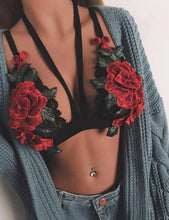 2017 Crop Top Strappy Women Sexy Lace Bandage Embroidered Appliques Floral Sexy women strappy bralette Crop Tops #420