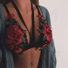 2017 Crop Top Strappy Women Sexy Lace Bandage Embroidered Appliques Floral Sexy women strappy bralette Crop Tops #420