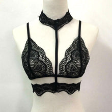 2017 Cropped Women Sexy Hollow Out Translucent Underwear Sheer Lace Strap Lingerie White Black Crop Top Bustier caraco dentelle