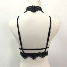 2017 Cropped Women Sexy Hollow Out Translucent Underwear Sheer Lace Strap Lingerie White Black Crop Top Bustier caraco dentelle