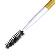 2017 Double Makeup brushes Eyebrow Comb Bamboo Handle Hair Eyeshadow Eyeliner Concealer brush Beauty Cosmetics Pincel maquiagem