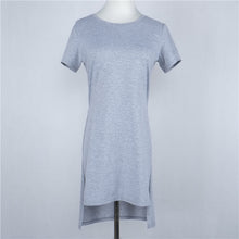 2017 European New Fashion Club Sexy Dress O-neck Short Sleeves Plus Size Grey Women Dresses 72465