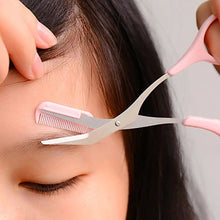 2017 Eyebrow Scissor Eyelash Hair Scissors Cutter Remover Eyebrow Comb Makeup tools Beauty Trimmer Cosmetics Maquiagem