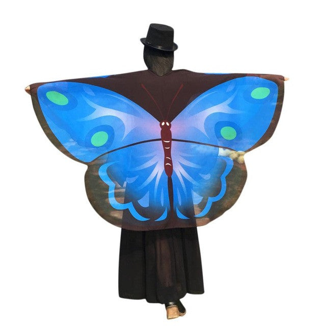 2017 Fahsion Ladies Colorful Butterfly Print Scarves Soft Beautiful Chiffon Scarf Women Shawl Pashmina Female #63