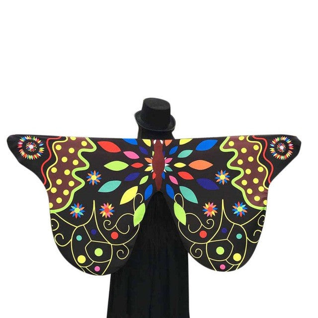 2017 Fahsion Novelty Ladies Colorful Butterfly Print Scarves Soft Beautiful Scarf Women Shawl Pashmina Female 7 Colors 1216#