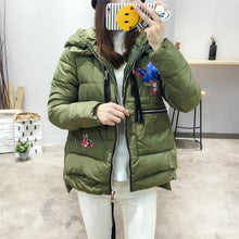 2017 Fashion Autumn Embroidery Outwear Full Sleeve O-neck Coat Print Cotton-padded Jacket Plus Size Denim Thicken Jacket 71945