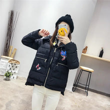2017 Fashion Autumn Embroidery Outwear Full Sleeve O-neck Coat Print Cotton-padded Jacket Plus Size Denim Thicken Jacket 71945
