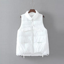2017 Fashion Autumn Female Thick Outwear Sleeveless Stand Patchwork Jacket Plus Size 71970