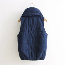 2017 Fashion Autumn Female Thick Outwear Sleeveless Stand Patchwork Jacket Plus Size Denim With Zipper Packet 71971