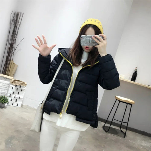 2017 Fashion Autumn Outwear Full Sleeve O-neck Coat Print Cotton-padded Jacket Plus Size Denim Thicken Jacket 71946