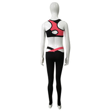 2017 Fashion Fitness 2 Piece Set Women Workout Stretchable Leggings Long Pants Women Clothes 1pc Crop Top + Pants Female #53