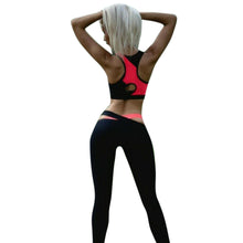 2017 Fashion Fitness 2 Piece Set Women Workout Stretchable Leggings Long Pants Women Clothes 1pc Crop Top + Pants Female #53