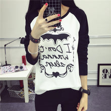 2017 Fashion Full Sleeve T-shirts Plus Size Female tshirts Carton Print Top O-neck Women t shirt 72337