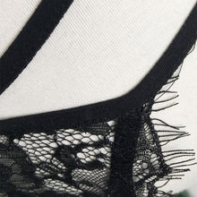 2017 Fashion Lace Sheer Cropped Female Hollow Translucent Underwear Sheer Lace Strap Lingerie Bustier Tank Top Camis Women #03