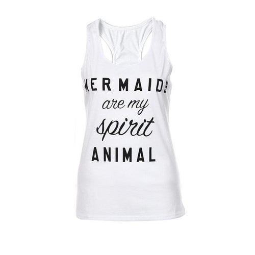 2017 Fashion Letter Printed Fitness Tanks Tops women summer vest tops casual T-shirt Female camisetas fitness women White #63