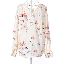 2017 Fashion New Elegant Full Sleeve Chiffon Blouse Bow Tie Print Women Plus Size Tops Stand collar Shirt OL Blusas 72496