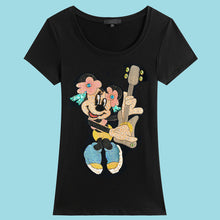 2017 Fashion New Short Sleeve Diamonds T-shirts Plus Size Female t shirts Cartoon Letter Print Top O-neck Women tshirts 72392