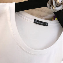2017 Fashion New Short Sleeve T-shirts Plus Size Female t shirts Animal paillette Top O-neck Women Casual tshirts 72394