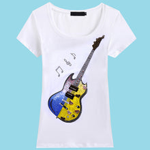2017 Fashion New Short Sleeve T-shirts Plus Size Female t shirts Beading Print Top O-neck Women tshirts 72381