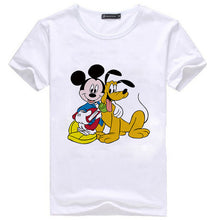 2017 Fashion New Short Sleeve T-shirts Plus Size Female t shirts Carton Letter Print Top O-neck Women tshirts 72353